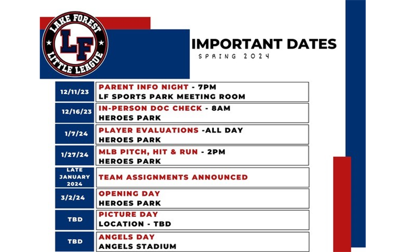 Spring 2024 Important Dates